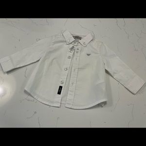 Armani baby 3m white shirt